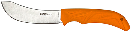[015896007323] AccuSharp 732C Butcher  4" Fixed Butcher Plain Stainless Steel Blade/Blaze Orange Ergonomic Anti-Slip Rubber Handle