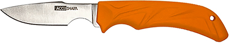[015896007316] AccuSharp 731C Caping  Fixed Caping 3.50" Stainless Steel Blade/Blaze Orange Ergonomic Anti-Slip Handle