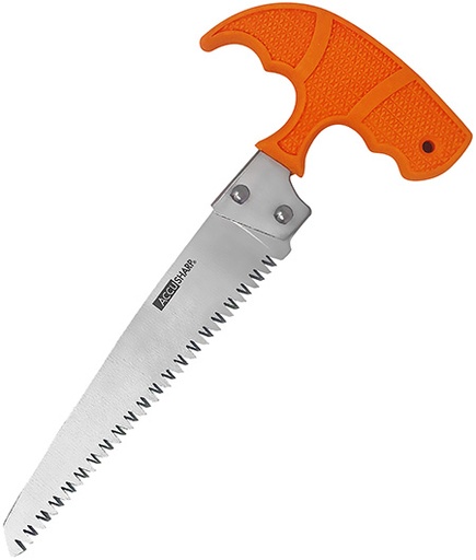 [015896007309] AccuSharp 730C Bone Saw  Fixed Saw 6" Stainless Steel Blade/ Blaze Orange T-Shaped Handle