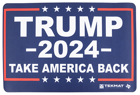 [888151040706] TekMat TEKR17TRUMP2024 Trump 2024 Take Back America Red/White/Blue Rubber 11" x 17"