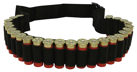 [021291006809] Hunters Specialties 00680 Shotgun Shell Belt  Black Nylon 25 Shotshells Waist Mount