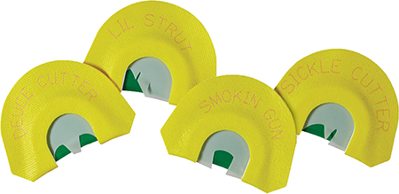 [021291059300] HS Strut STR05930 Premium Flex 4 Diaphragm Call Attracts Turkey Species Yellow Contains 4 Calls