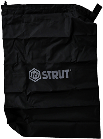 [021291076048] HS Strut STR07604 Decoy Bag  Black Mesh Holds 3-4 Turkey Decoys Features Orange Safety Flag