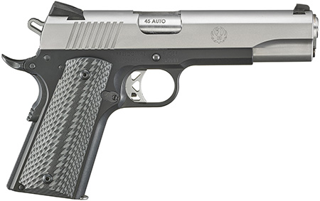 [736676067923] Ruger 6792 SR1911  Full Size 45 ACP 8+1 5" Stainless Steel Barrel, Matte Stainless Serrated Slide, Satin Aluminum Frame w/Beavertail Black Anodized Aluminum Grips Right Hand