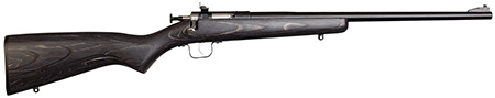 [611613022442] Crickett KSA2244 Youth  22 LR 1rd 16.12" Blued Barrel  &  Receiver, Fixed Front/Adjustable Rear Peep Sight, Black Laminate Stock w/11.5" LOP, Rebounding Firing Pin Safety