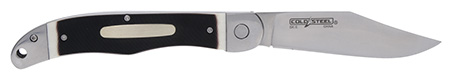 [888151032152] Cold Steel CS20NPM1Z Ranch Boss II 4" Folding Clip Point Plain Satin Polished/5.25" Faux Sawed Bone Handle