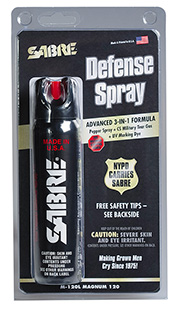 [023063601212] Sabre M120L Magnum Self Defense Police Magnum Pepper Spray Range 8-10 ft 4.36 oz