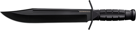 [888151039465] Cold Steel CSFXLTHRNK Leatherneck  10.50" Fixed Bowie Plain Non-Reflective Black D2 Steel Blade/ 4.75" Black w/Curved Quillons Kray-Ex Handle