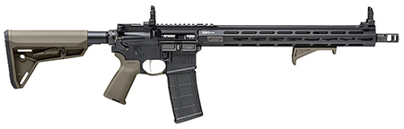 [706397967680] Springfield Armory STV916556GP SAINT Victor 5.56x45mm NATO 30+1 16", Black Rec, OD Green Magpul SL Stock  &  Grip, Flip-Up Sights, Includes Magpul Angled Grip