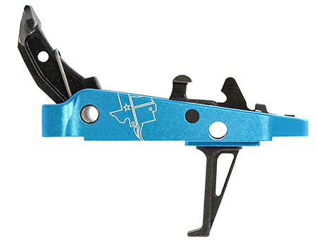 [850040016567] CMC Triggers 47403 Drop-In Trigger Group 2.0 Single-Stage Flat with 2.50 lbs Draw Weight Black w/ Blue Housing