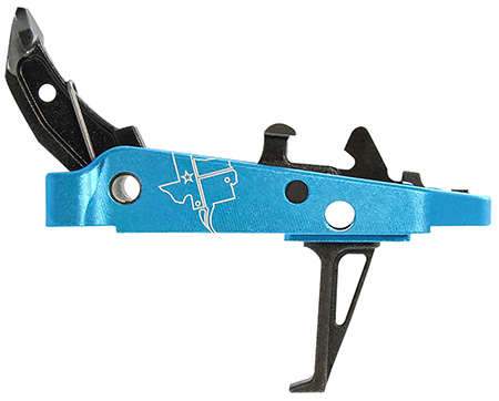 [850040016383] CMC Triggers 47503 Drop-In Trigger Group 2.0 Single-Stage Flat with 3.50 lbs Draw Weight Black w/ Blue Housing
