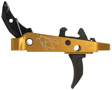 [850040016406] CMC Triggers 47507 Drop-In Yella Jacket Combat Trigger Group 2.0 Single-Stage Curve with 3.50 lbs Draw Weight, Black w/ Yellow Housing