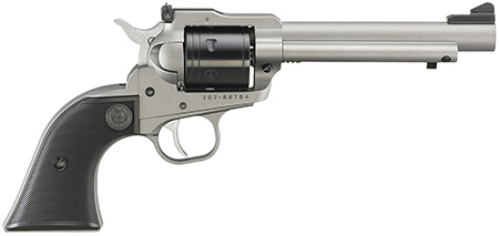 [736676020331] Ruger 2033 Super Wrangler  22 LR/22 WMR 6 Shot 5.50" Silver Cerakote Barrel  &  Frame, Black Cylinder w/Black Checkered Polymer Grips