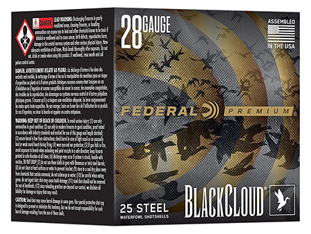 [604544687149] Federal PWBX2853 Black Cloud FS 28Gauge 3" 3/4oz 3Shot 25 Per Box/10 Case