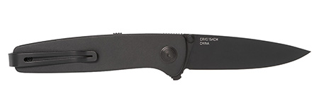 [888151046906] S.O.G SOG11150143 Twitch III 3.10" Folding Drop Point Plain Black TiNi 154CM SS Blade, Black Aluminum Handle