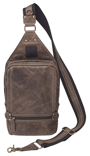 [035452175686] Gun Tote'n Mamas/Kingport GTMCZY108 Sling Backpack  Brown Leather Includes Standard Holster
