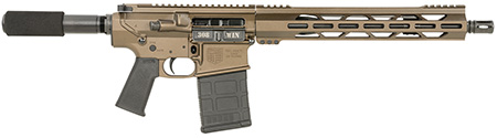 [810035755710] Diamondback DB1222C071 DB10  308 Win 20+1 13.50", Midnight Bronze, Carbon Lower, 9" M-LOK Handguard, Black Padded Buffer Tube/Magpul Grip
