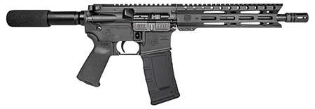 [810035755604] Diamondback DB1915B001 DB15  300 Blackout 28+1 10", Black, Carbon Lower, 9" M-LOK Handguard, Padded Buffer Tube, Magpul Grip