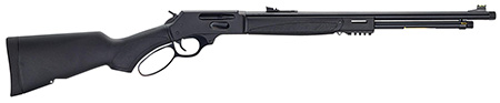 [619835090256] Henry H009X-360BH X Model  Full Size 360 Buckhammer 5+1 21.37" Blued Steel Barrel, Blued Drilled  &  Tapped Stainless Steel Receiver, Fixed Black Synthetic Stock, Right Hand