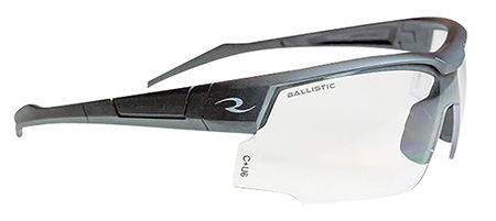 [674326290478] Radians SB0110CS SkyBow Shooting Glasses Clear Lens Black Frame