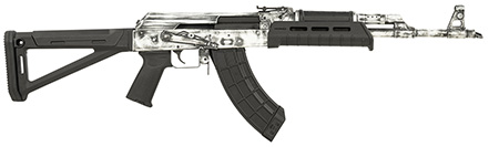 [787450867895] Century Arms RI4997N VSKA  7.62x39mm 30+1 16.50" Barrel w/Chevron Muzzle Brake, White Distressed Aluminum Receiver, Black Magpul MOE AK Stock, MOE Pistol Grip  &  Ultimak Handguard