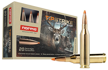 [7393923320632] Norma Ammunition 20160052 Dedicated Hunting Tipstrike 243Win 76gr Polymer Tip 20 Per Box/10 Case