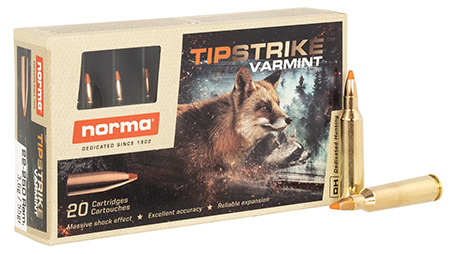[7393923320687] Norma Ammunition 20157372 Dedicated Hunting Varmint 22-250Rem 55gr Polymer Tip 20 Per Box/10 Case