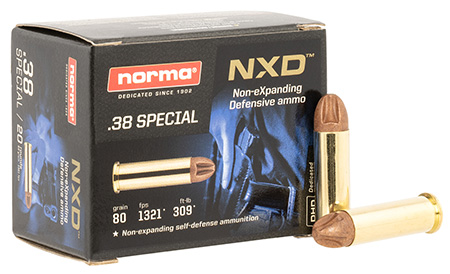 [810036150187] Norma Ammunition 611240020 Self Defense NXD 38Special 38gr 20 Per Box/10 Case