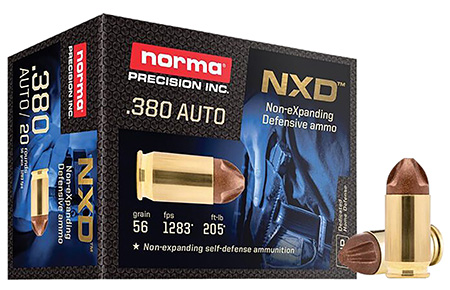 [810036150163] Norma Ammunition 611040020 Self Defense NXD 380ACP 56gr 20 Per Box/10 Case