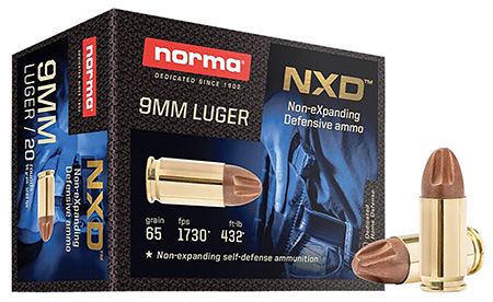 [810036150170] Norma Ammunition 611140020 Self Defense NXD 9mmLuger 65gr 20 Per Box/10 Case