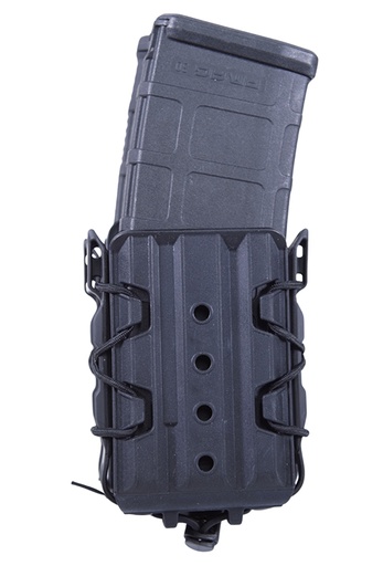 [849954038352] High Speed Gear 162R01BK X2R Taco V2 Mag Pouch Double, Black Polymer, Belt Clip/MOLLE U-Mount, Compatible w/ AR/AK Rifle Mags