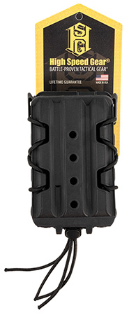 [849954038352] High Speed Gear 162R01BK X2R Taco V2 Mag Pouch Double, Black Polymer, Belt Clip/MOLLE U-Mount, Compatible w/ AR/AK Rifle Mags