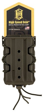 [849954038376] High Speed Gear 162R01OD X2R Taco V2 Mag Pouch Double, OD Green Polymer, Belt Clip/MOLLE U-Mount, Compatible w/ AR/AK Rifle Mags