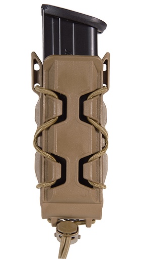 [849954038338] High Speed Gear 16PT01CB TACO V2 Mag Pouch Single, Coyote Brown Polymer, Belt Clip/MOLLE U-Mount, Compatible w/ Pistol Mags