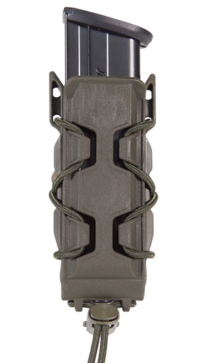 [849954038345] High Speed Gear 16PT01OD TACO V2 Mag Pouch Single, OD Green Polymer, Belt Clip/MOLLE U-Mount, Compatible w/ Pistol Mags