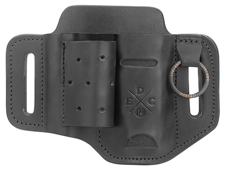 [810102210685] 1791 Gunleather HDESLFBLKA EDC Heavy Duty Easy Slide OWB Black Leather Belt Slide Ambidextrous