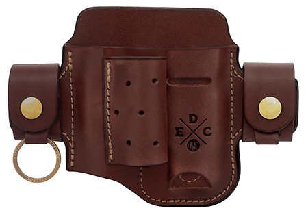 [810102210999] 1791 Gunleather HDASLFCHNA EDC Heavy Duty Action Snap OWB Chestnut Leather Belt Loop Ambidextrous