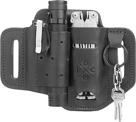 [810102210760] 1791 Gunleather STESLFBLKA EDC Standard Easy Slide OWB Black Leather Belt Slide Ambidextrous