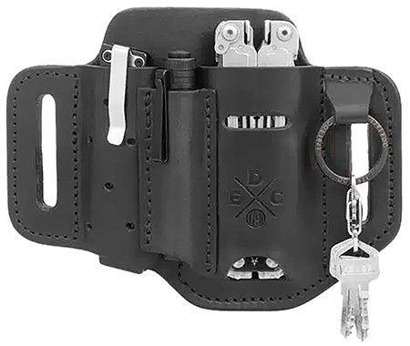 [810102210722] 1791 Gunleather STESSFBLKA EDC Standard Easy Slide OWB Black Leather Belt Slide Ambidextrous