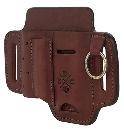 [810102210708] 1791 Gunleather STESSFCHNA EDC Standard Easy Slide OWB Chestnut Leather Belt Slide Ambidextrous