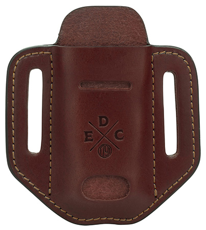 [810102210821] 1791 Gunleather HDESSLCHNA EDC Heavy Duty Easy Slide Solo OWB Chestnut Leather Belt Slide Ambidextrous