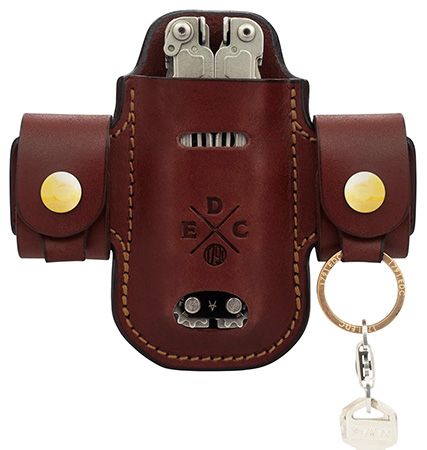 [810102211026] 1791 Gunleather HDASSLCHNA EDC Heavy Duty Solo Action Snap OWB Chestnut Leather Belt Loop Ambidextrous