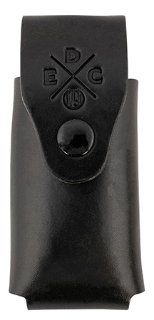 [810102212702] 1791 Gunleather HDESSLSBLKA EDC Heavy Duty Easy Slide OWB Black Leather Belt Slide Ambidextrous