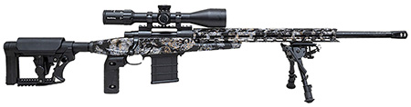 [682146881967] Howa HCRA65CSKY M1500 APC Chassis 6.5 Creedmoor 24" Heavy Barrel 10+1 (3), Kryptek Skyfall Camo, Luth-AR MBA-4 Stock with Aluminum Chassis, 4-16x50 Scope, Bipod  &  2 Grips