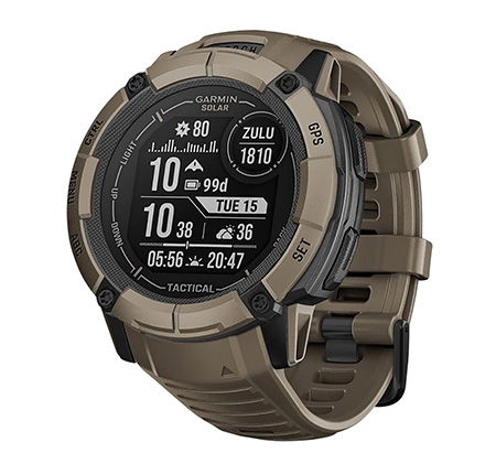 [753759319403] Garmin 0100280512 Instinct 2X Solar Tactical Edition GPS/Smart Features 64MB Memory Coyote Tan 50mm