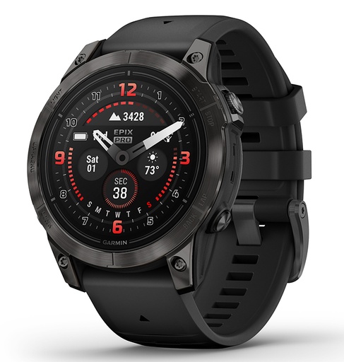 [753759318086] Garmin 0100280310 epix Pro Gen 2 Sapphire Edition GPS/Smart Features 32GB Memory, Black, Band Size 47mm, Compatible w/ iPhone/Android