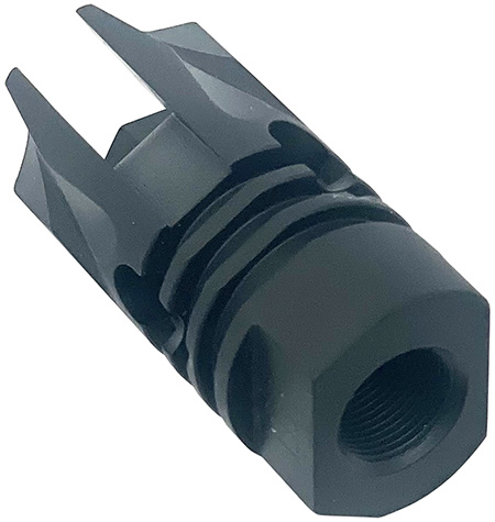 [706612407823] LBE Unlimited ARFH-REV REV Flash Hider 5.56mm (223 Cal) Black 1/2"-28 tpi Threads, Crush Washer