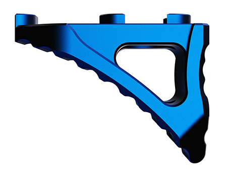 [850011713228] Rise Armament RA030BLU Micro Hand Stop  Skeletonized Patriot Blue Aluminum for M-LOK Handgaurd