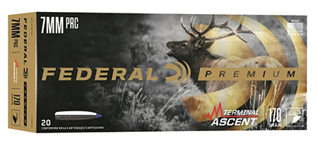 [604544691245] Federal P7PRCTA3 Premium Terminal Ascent 7mmPRC 170gr 20 Per Box/10 Case