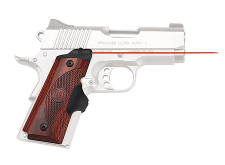 [610242001781] Crimson Trace LG902 Lasergrips Master Series 1911 Compact, Red Laser Rosewood